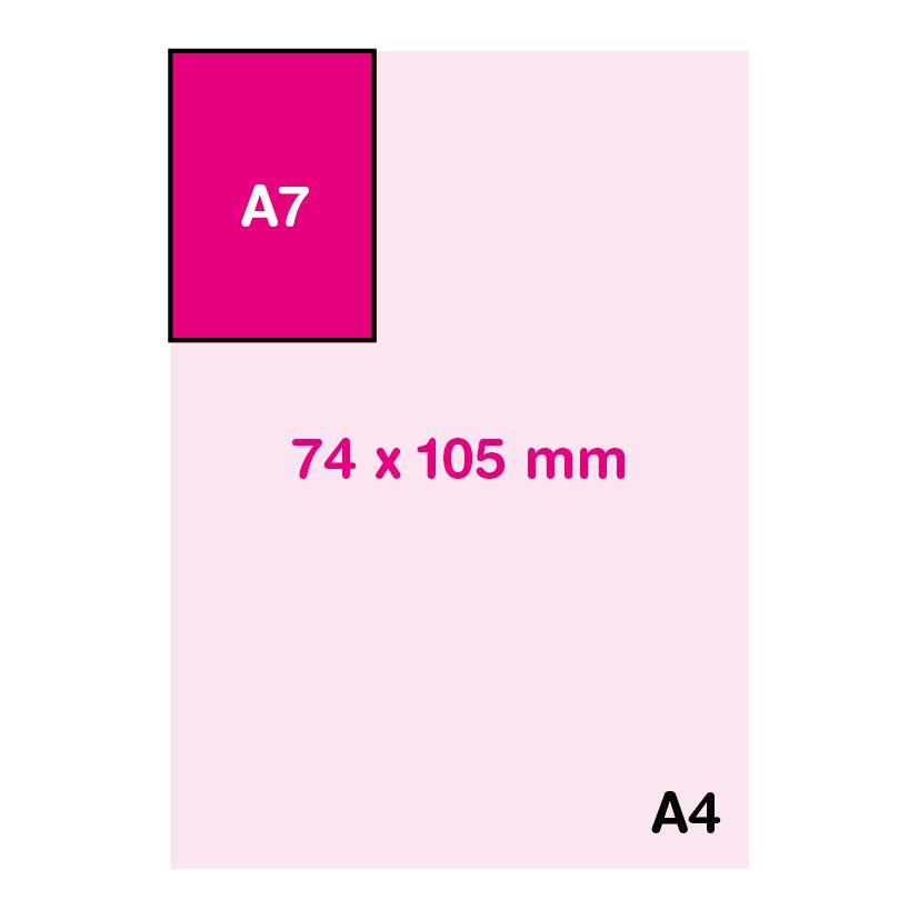 Format A7 (7.4 x 10.5 cm)